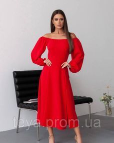 Платье для женщин цвет красный размеры S, M, L, 3XL, XXL, XL FI_009399