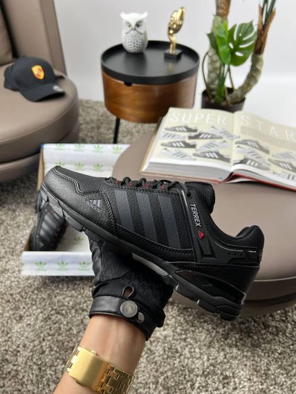 Мужские кроссовки  Terrex Leather Black Grey , Вьетнам 43 27 | Зображення 4