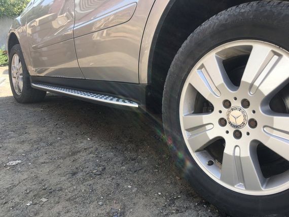 Бокові пороги OEM (2 шт., Алюміній) для Mercedes ML W164 | Зображення 5