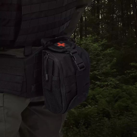 Підсумок аптечка Ukrarmor PRO Чорна, тактична аптечка IFAK Cordura 1000 MOLLE, укрармор ЗСУ, військових | Зображення 2