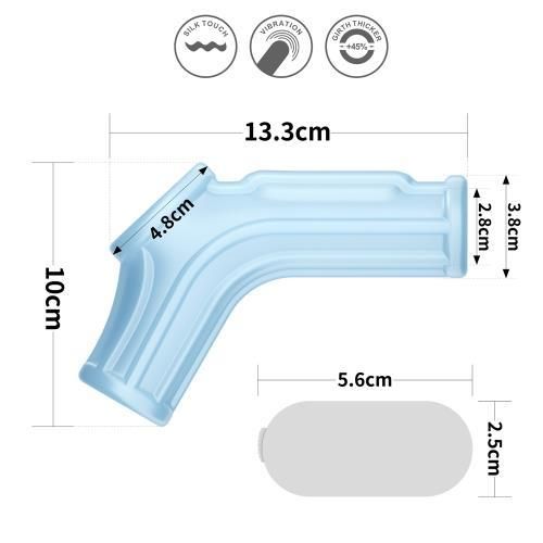 Насадка на член - Vibrating Ridge Knights Ring With Scrotum Sleeve Blue sexstyle | Зображення 1