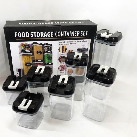 Набор контейнеров для еды FOOD Storage Container Set на защелках с уплотнителем из 7 предметов | Зображення 1