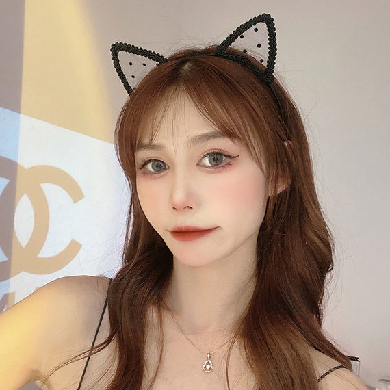 Обруч з котячими вушками Babydoll Універсальний. Чорний 4502 | Зображення 7