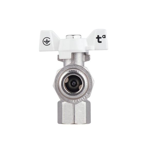 Кран кульовий "Американка" Thermo Alliance Forte 1/2" з антипротіканням кутовий SF223W15 | Зображення 5