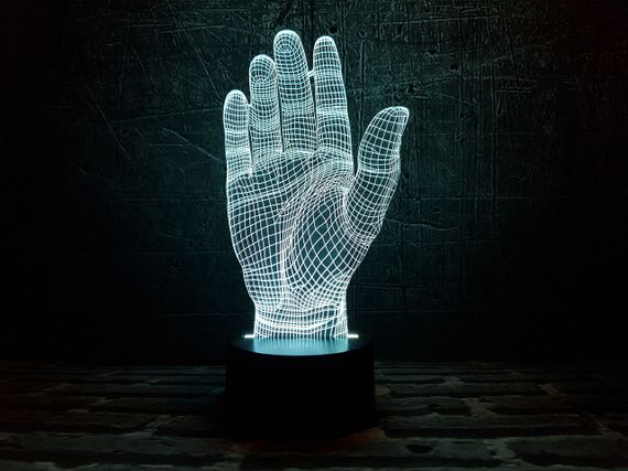 Змінна пластина для 3D світильників "Дай п'ять" 3DTOYSLAMP | Зображення 1