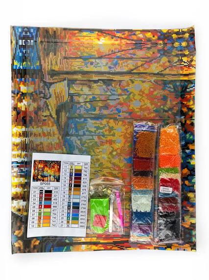 Алмазна мозаїка Осінній парк 40х50 см ColorArt  SP055 | Зображення 2