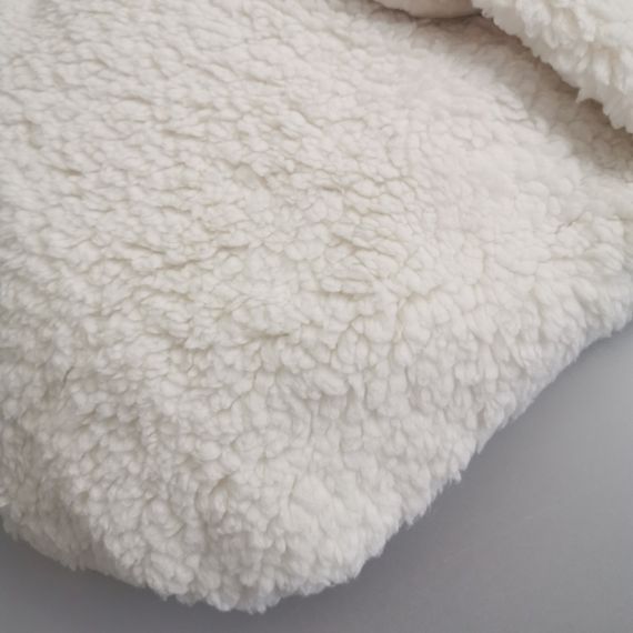 Утеплений кокон конверт для дитини весна осінь зима 6-9 місяців у молочному кольорі | Зображення 4