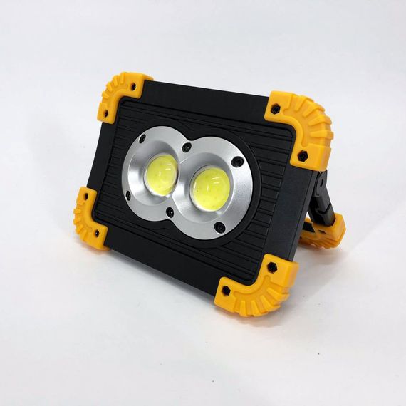 Светодиодные переносные прожекторы X-Balog L802-20W-2COB+1W, Светодиодный аккумуляторный BP-685 led фонарь | Зображення 1