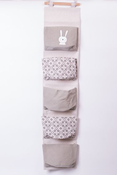 Підвісний органайзер на 5 відділень 20×58 (см)  Сірий HP-41-13G | Зображення 1