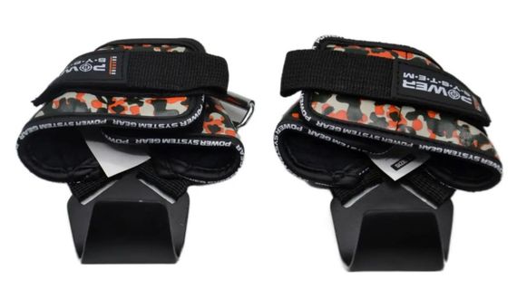 Гаки для тяги на зап'ястя Power System PS-3370 Hooks Camo Black/Red L (PS_3370_Black/Red L) | Зображення 2