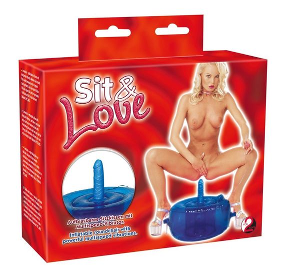 Подушка для секса надувная You2Toys, со встроенным вибратором, синий Sex Aura | Зображення 2