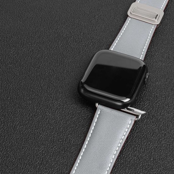 Ремешок Dux Ducis Genuine Leather для Apple Watch 42(ser.1-3)/44/45/46/49mm Grey | Зображення 2