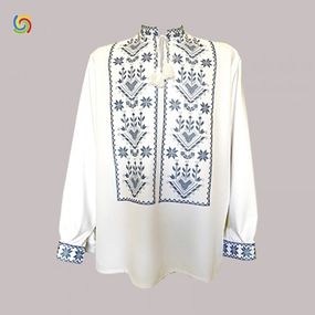 Рубашка Украинская вышиванка 22789 цвет белый размер XL/XXL