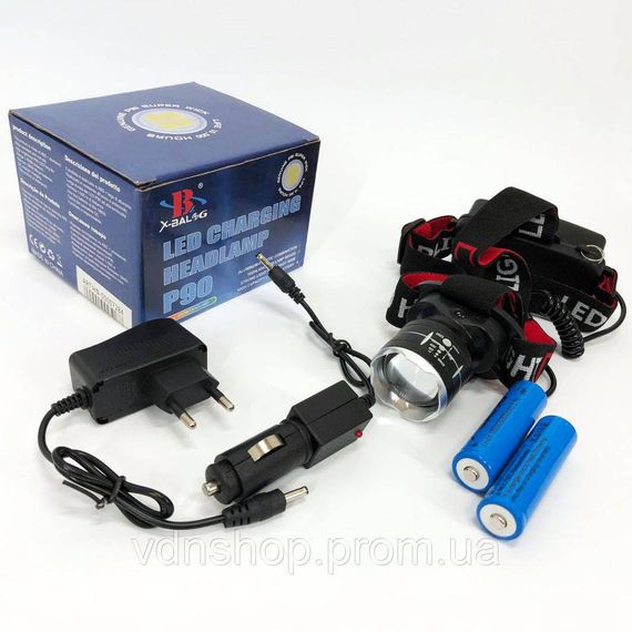 Головной фонарь с зарядным устройством, Налобный фонарик с usb зарядкой, Фонарь налобный мощный TH-88 | Зображення 6
