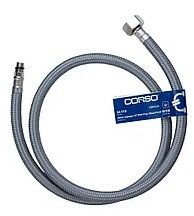 Шланг підводка для води 100см d17мм 1/2"M10 нейлон Corso