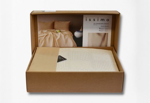 Постельное белье с пледом Issimo Summerpunch 220 х 240 см Beige | Зображення 4