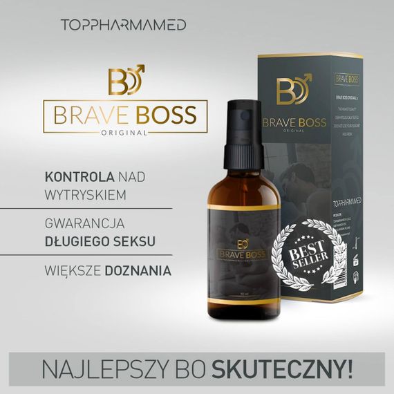 Спрей пролонгуючий для чоловіків BRAVE BOSS Original spray, 50 ml Sex Aura | Зображення 3