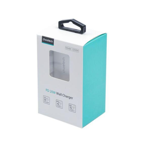 Мережевий зарядний пристрій Choetech Q5004-EU-WH, USB-С | Зображення 7