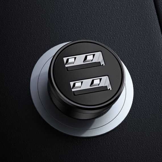 АЗП Usams US-CC114 C20 Mini 2.4A (2USB-A) Чорний | Зображення 6