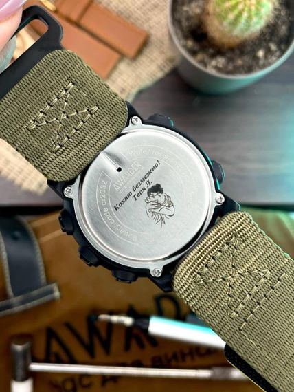 Чоловічий годинник Awarder 036 Nylon Black-Army Green 1202-0099 | Зображення 6