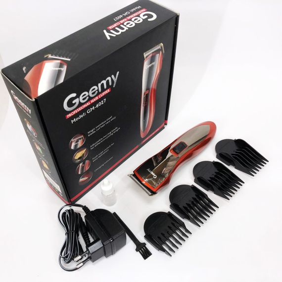 Машинка для стрижки волосся Pro Gemei GM-6027, Хороший бездротовий триммер, Практична машинка | Зображення 5