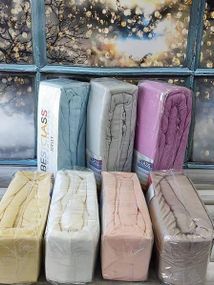 Простирадло на гумці Best class Kahve 180х200см Трикотаж Бавовна