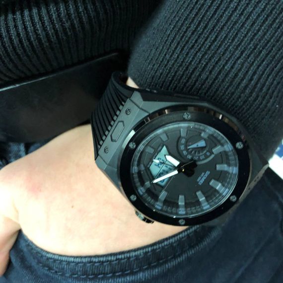 Мужские водостойкие кварцевые часы, Военные часы с батарейкой Модные наручные электронные VK-26 | Зображення 8