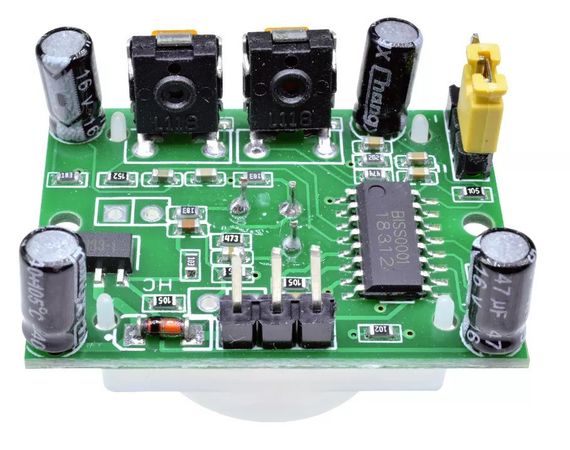 Модуль з інфрачервоним датчиком руху HC-SR501 Diymore Зелений | Зображення 1
