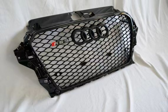 Передня решітка RS-style (2012-2016, чорна) для Ауди A3 рр | Зображення 2