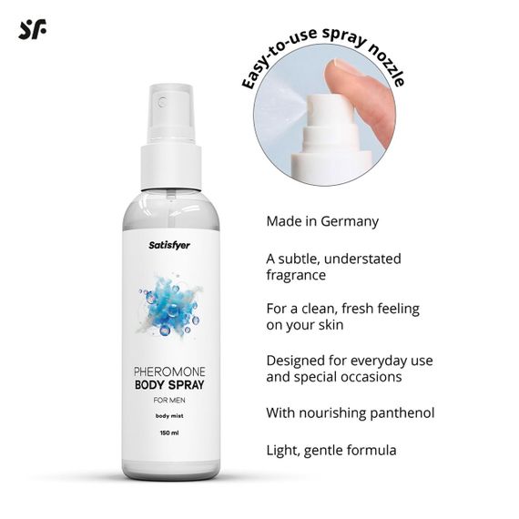 Спрей для тіла з феромонами Satisfyer Pheromones Body Spray For Men 150 мл Sex Aura | Зображення 2