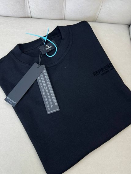 Футболка Represent Black чоловіча чорна бавовна f726 | Зображення 1