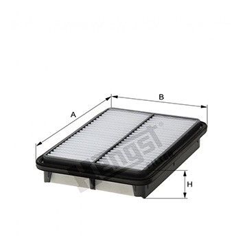 Фильтр воздушный Hyundai Santa Fe 2.0 CRDi / 2.7i 00-06, Hengst, E757L,