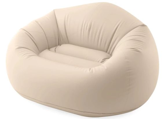 Надувное велюровое кресло 137х127х74см Beanless Bag Chair, Intex 66505 | Зображення 3