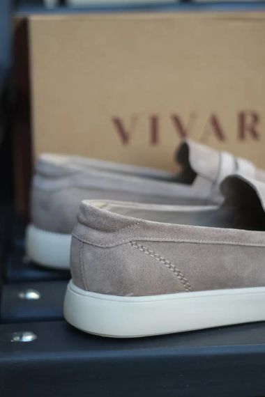 Чоловічі бежеві лофери 41 розмір | Зображення 3