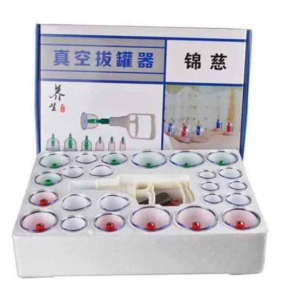 Масажні вакуумні банки для домашньої терапії Pull Out A Vacuum Apparatus 24 шт