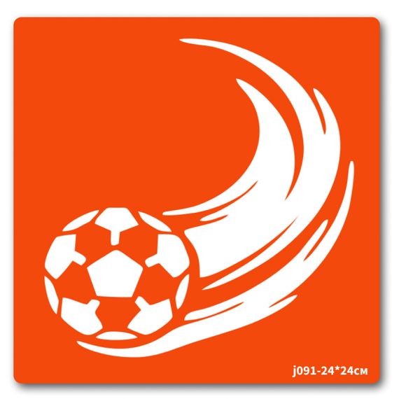 Трафарет для био-тату Футбол-1 j091-24*24см, размер 24 х 24см