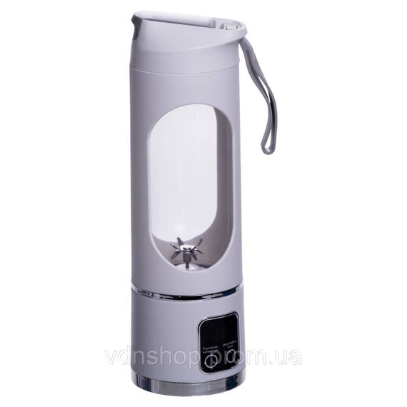 Портативний блендер для смузі на акумуляторі 450 мл 25 Вт USB Білий HP-11-10W | Зображення 4