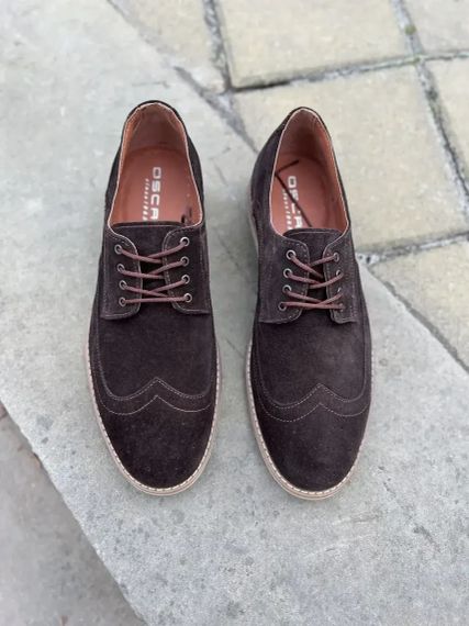 Туфли замшевые коричневые 43 размер | Зображення 3