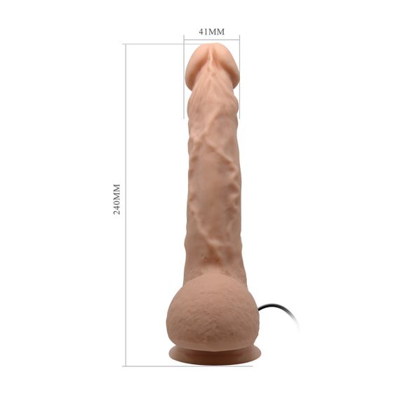 Фалоімітатор з мошонкою з вібро Baile Skin Bonny 9,8 Sex Aura | Зображення 2