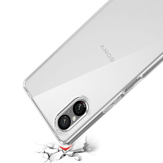 TPU чохол Epic Transparent 1,5mm для Sony Xperia 5 V Безбарвний (прозорий) | Зображення 3