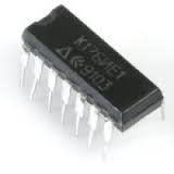 К176ИЕ1. 6-ти розрядний двійковий лічильник (аналог CD4028) DIP14