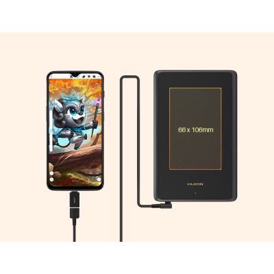 Графічний планшет Huion 4.17'x 2.6' H420X USB-C чорний (H420X) | Зображення 5
