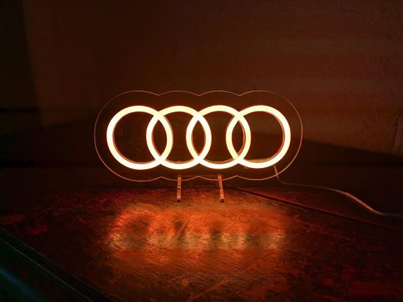 Неоновый светильник Audi 270х120 16 цветов пульт acr-n000123 | Зображення 6