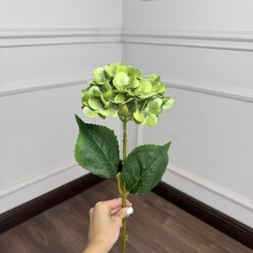 Гортензия латексная искусственная h=70см. d=17 cm 5шт/уп. Цвет: салатовый RJ-27