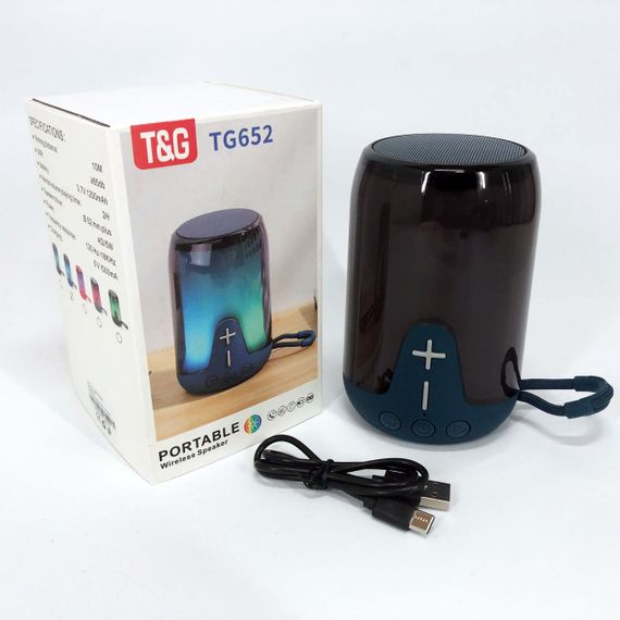 Bluetooth колонки с окружающим звучанием TG652, Bluetooth стерео колонка с радио, Колонка акамуляторна PE-54 | Зображення 1