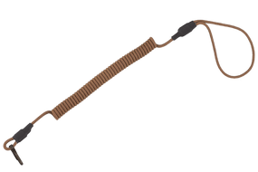 Шнур тренчик страхувальний кручений Петля-Карабін паракорд койот 988 ms