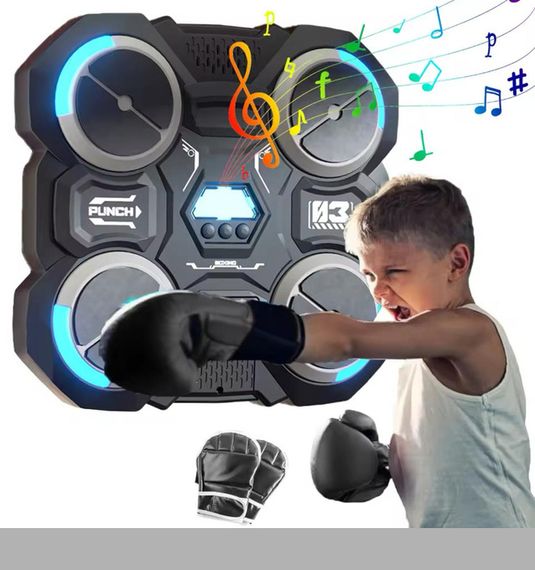 Настінний боксерський тренажер з підсвічуванням XPRO 4 цілі + рукавички (47772-9196_485)