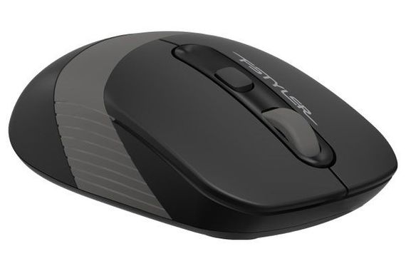 Миша бездротова A4Tech Fstyler FG10 (Grey),  USB, колір чорний+сірий | Зображення 1