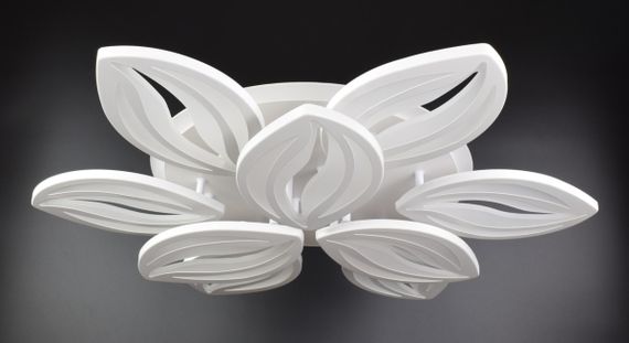 Люстра світлодіодна стельова LED світильник для квартири на стелю лед з пультом 25941 Білий 10х70х70 см.