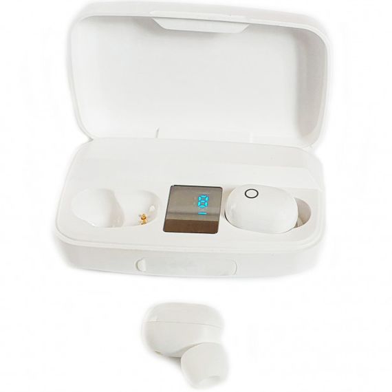 Bluetooth стерео наушники беспроводные c боксом для зарядки Air J16 TWS Original. Цвет: белый | Зображення 2